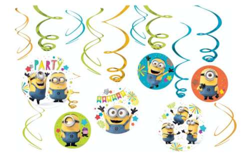 Minion Hanging Swirl Decorations